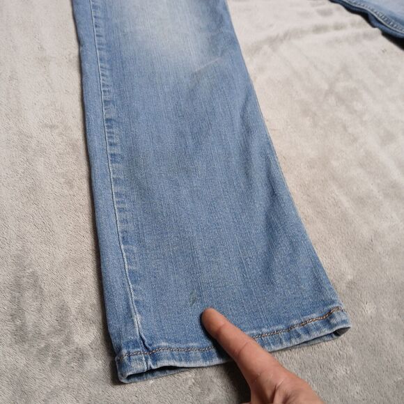 Levis 514 Jeans Mens 34x32 Blue Classic Straight Fit Faded Stretch Denim Sultan - Picture 13 of 14